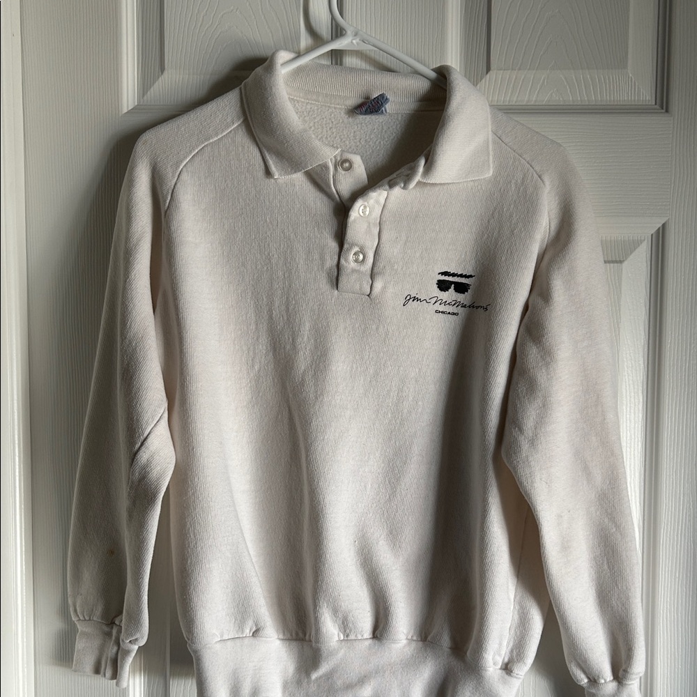 Vintage Jim McMahon Polo Sweatshirt